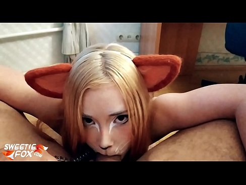 ❤️ Kitsune s'empassa la polla i es corre a la boca ️❌ Porno rus a nosaltres ❌️